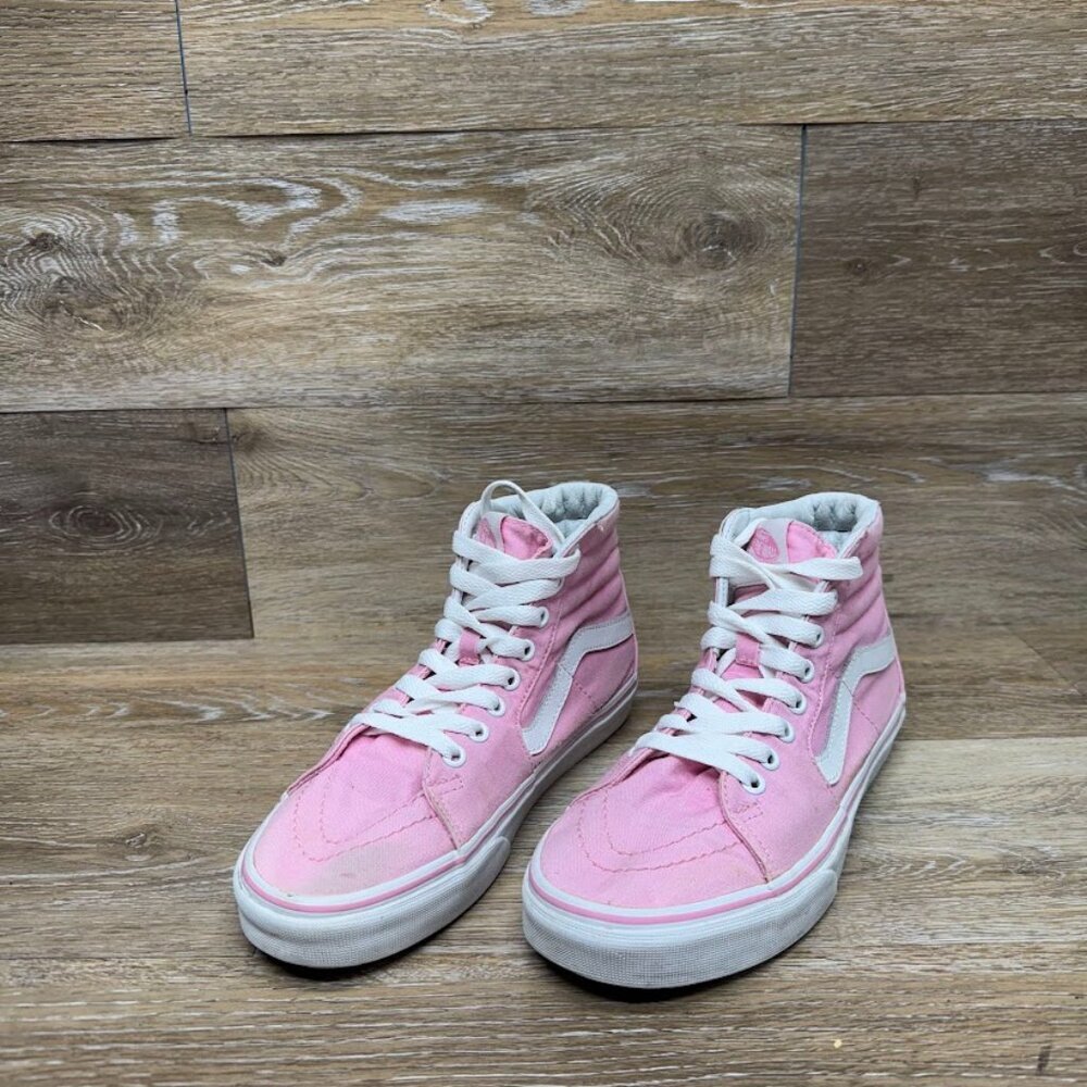 Vans Sk8 Hi Tapered Pink Canvas Sneaker Women's Size 8.5